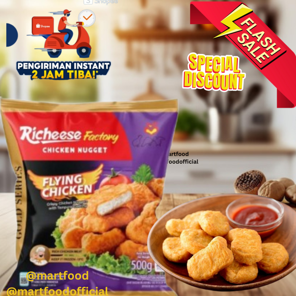 

Flying Chicken 500gr by Richeese Factory - Chicken Nugget