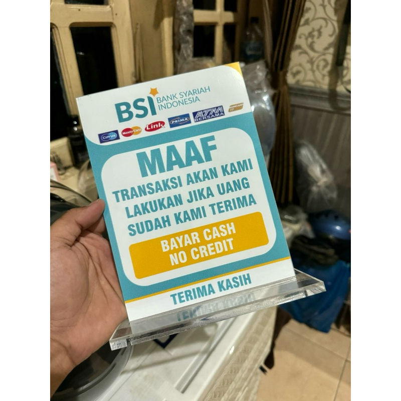 

UKURAN 15x20 AKRILIK AGEN BANK BSI BAHAN TEBAL BERKUALITAS AGEN BSI