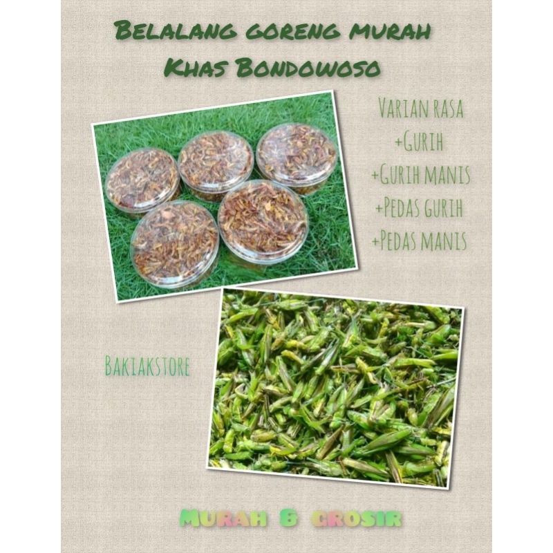 

belalang goreng utis 100.grm 100k dapat 5 toples
