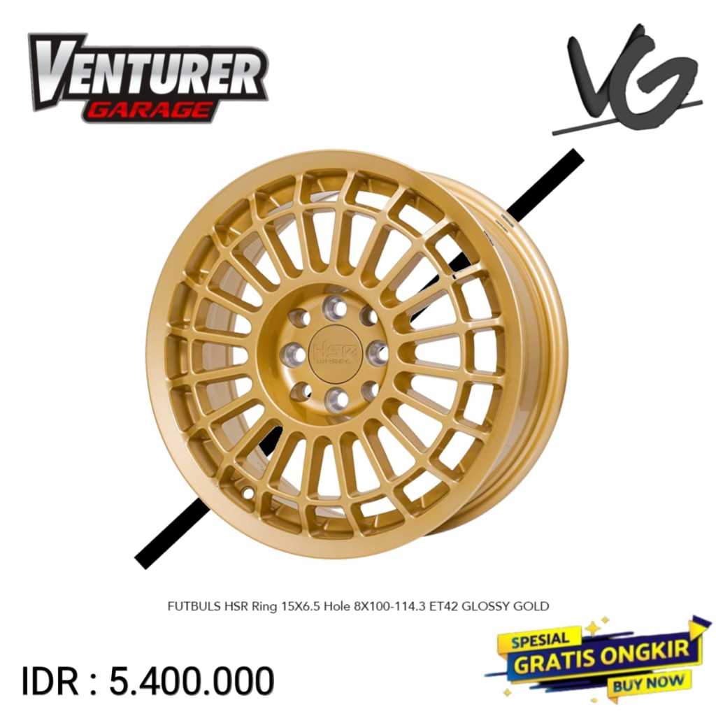 Velg mobil brio jazz corolla avanza livina kijang murah ring 15 HSR futbuls gold surabaya