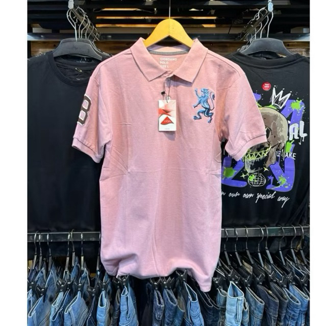 kaos polo premium / Polo Shirt Bordir SINGA premium / kaos kerah SINGA pria