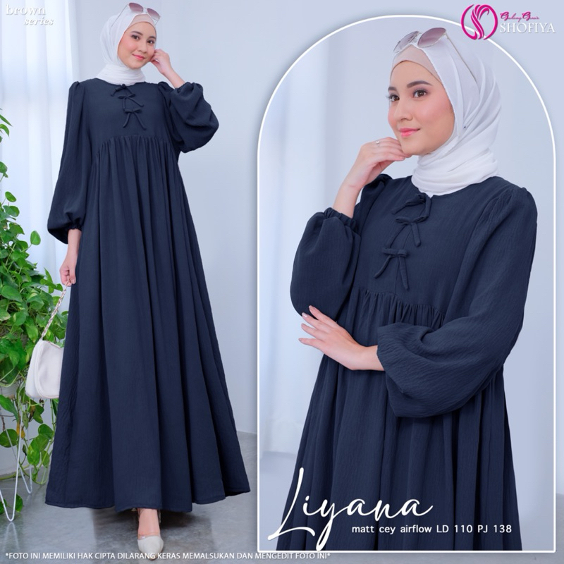 GAMIS DRESS LIYANA ORIGINAL BY SHOFIYA