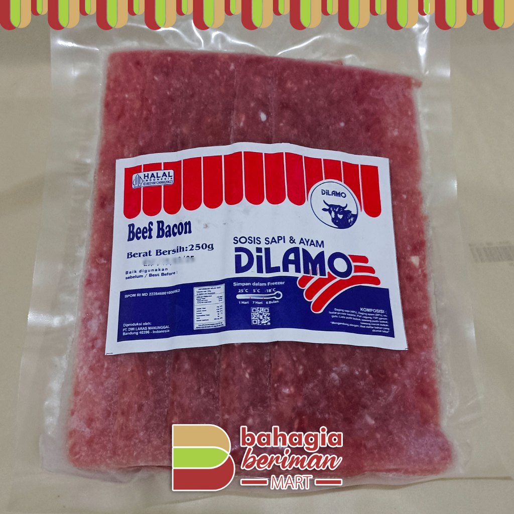 

Dilamo Beef Bacon Cetak 250 gram