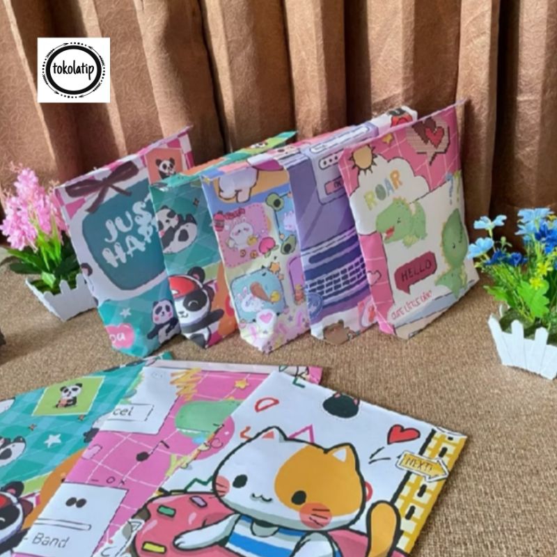 

Kertas Kado Instan Aesthetic Custom Ukuran 22×22cm Isi Setengah Lusin 6pcs Model Paperbag Aneka Warna Dan Motif Lucu