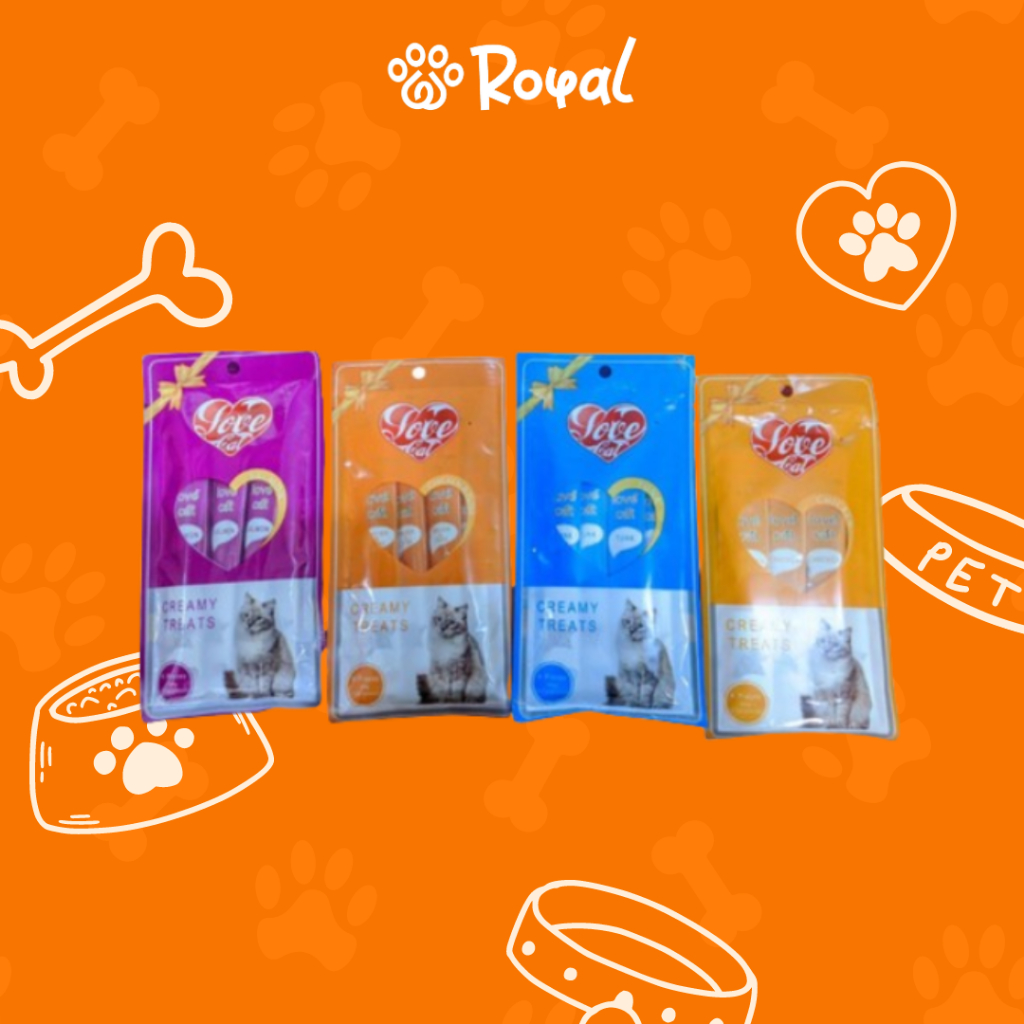 Snack Kucing Love Cat Creamy Treats 15 gr ECER