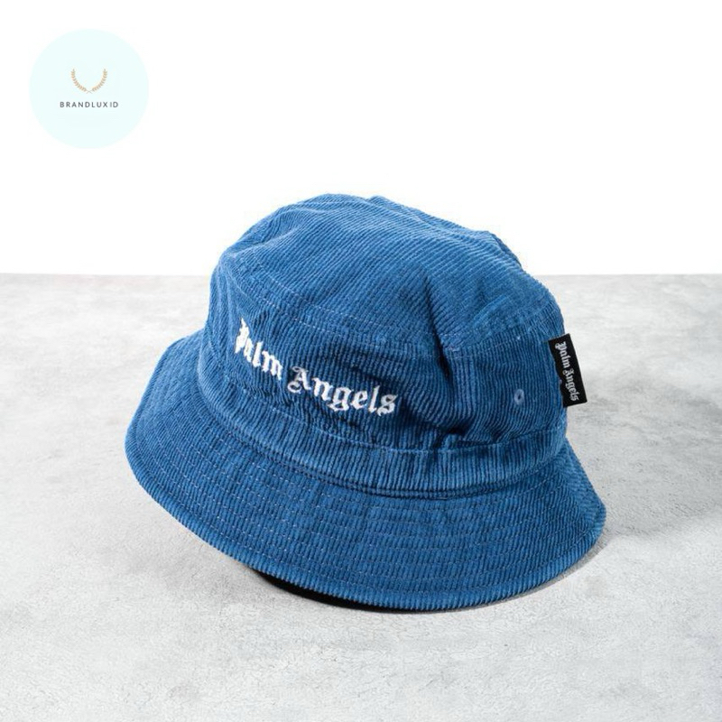 Palm Angels Embroidered logo bucket cap