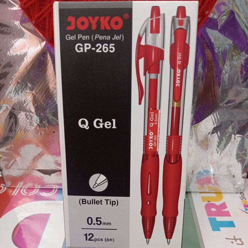 

Pulpen Gel Merah GP- 265 1dus (12pcs)