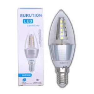 Lampu LED Candle Eurution E14 5 Watt Putih EURUTION 5W E14 BOHLAM JANTUNG LAMPU JAGUNG 5WATT Putih