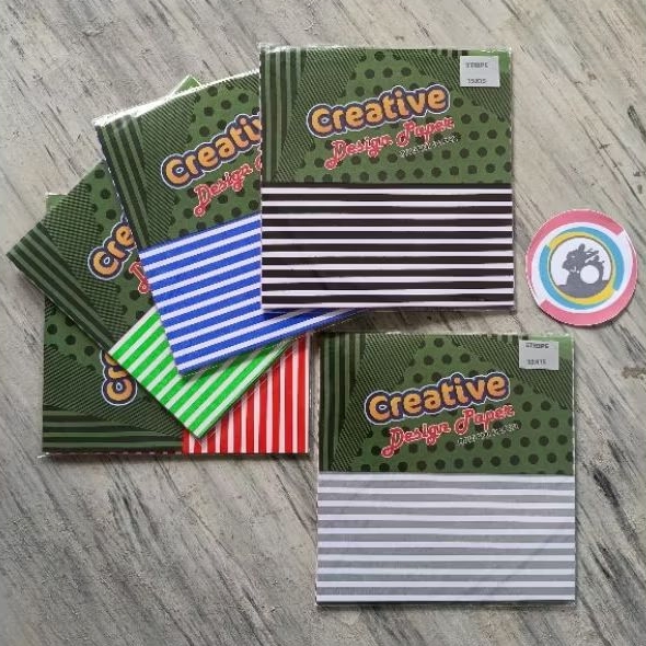 

ASTURO Kertas Origami Motif Stripe 15X15