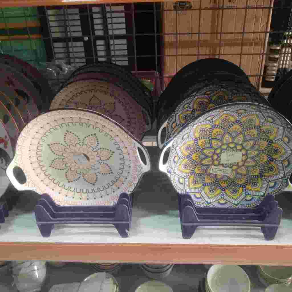 PIRING KERAMIK TIARA MODEL WAJAN/ PIRING TIARA CANTIK / PIRING KERAMIK WAJAN / WAKAN KERAMIK TIARA