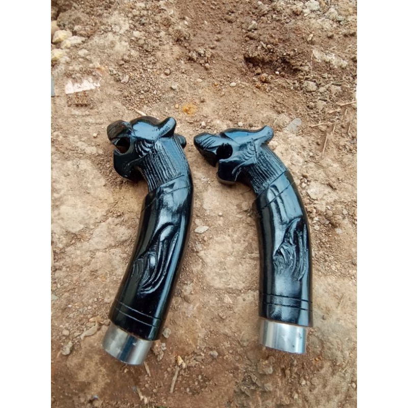 GAGANG GOLOK UKIR MACAN HITAM RASAMALA