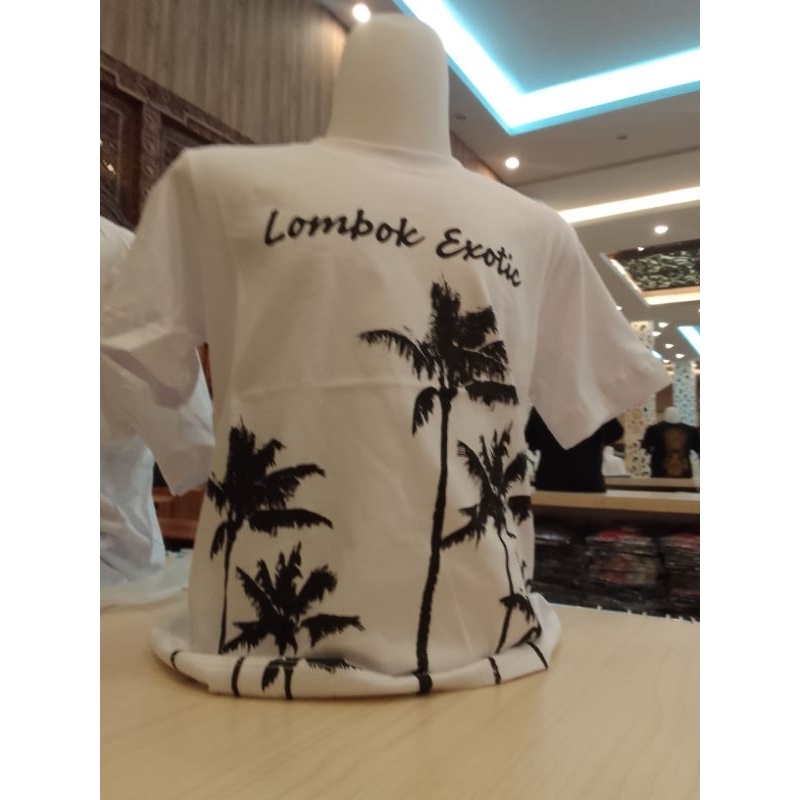 Kaos anak putih fullprint Lombok exotic