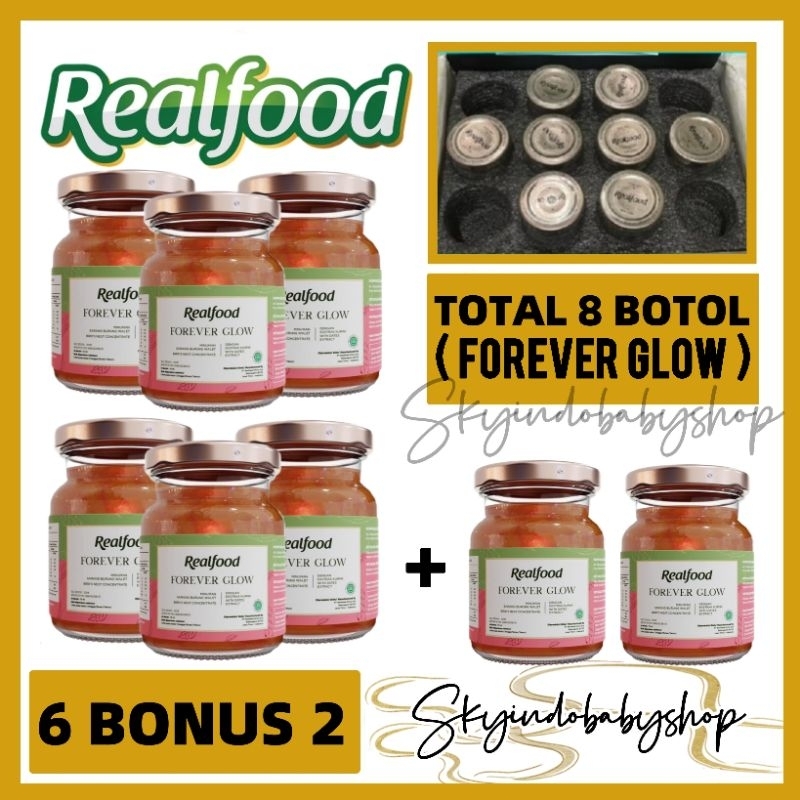 

Realfood Forever Glow ( 6 Bonus 2 ) Minuman Sarang Burung Walet Bpom Halal