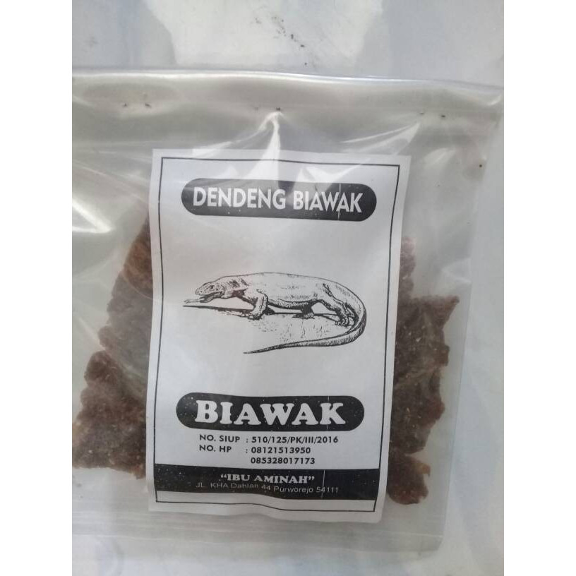 

Dendeng Biawak Bu Aminah Dendeng Daging Biawak Asli Olahan Biawak
