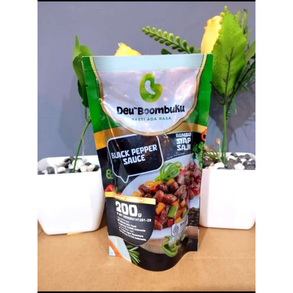 

BLACK PEPPER SAUCE DEU BOOMBUKU - SAUS LADA HITAM - SAUS BLACK PEPPER