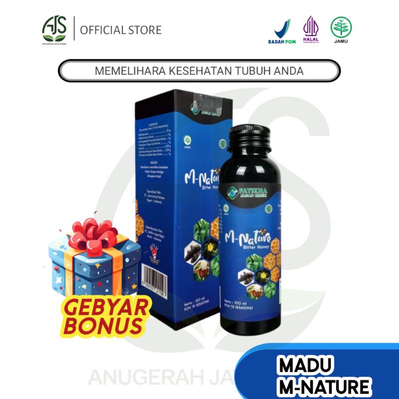 MADU PAHIT M NATURE | KEMASAN 250 ML | MADU KESEHATAN | MADU HITAM