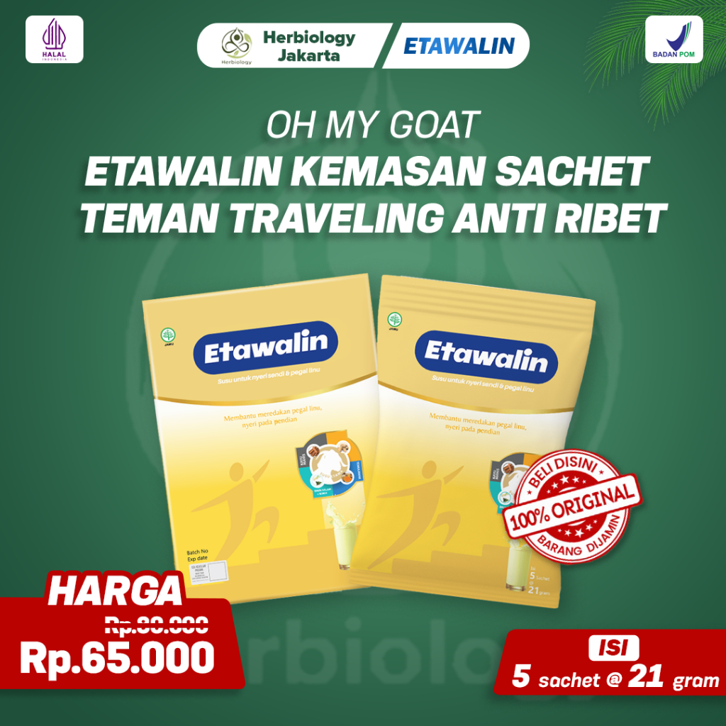 

Etawalin : Susu Kambing Etawa Dukungan Nutrisi untuk Osteoporosis Isi 5 Sachet