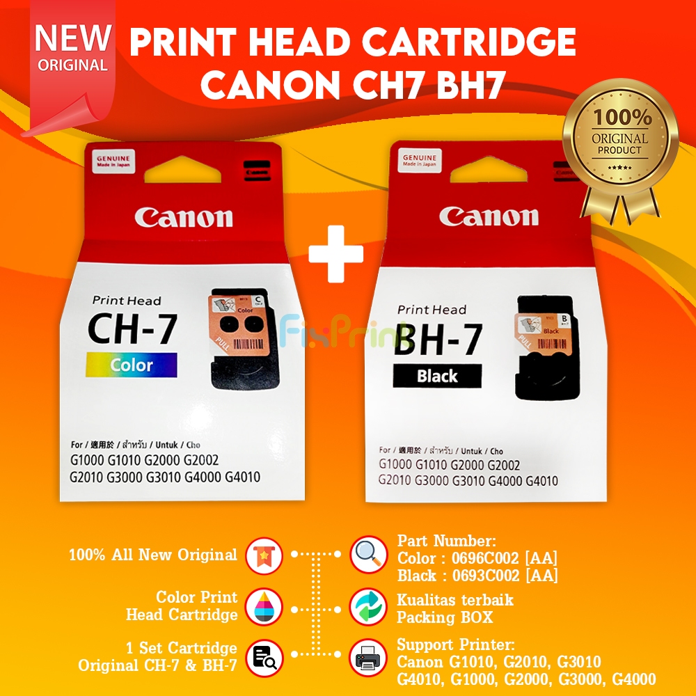 Print Head Printer Canon BH-7 Black Printhead  New Original tinta GI790 GI-790 GI 790 Hitam G1010 G1