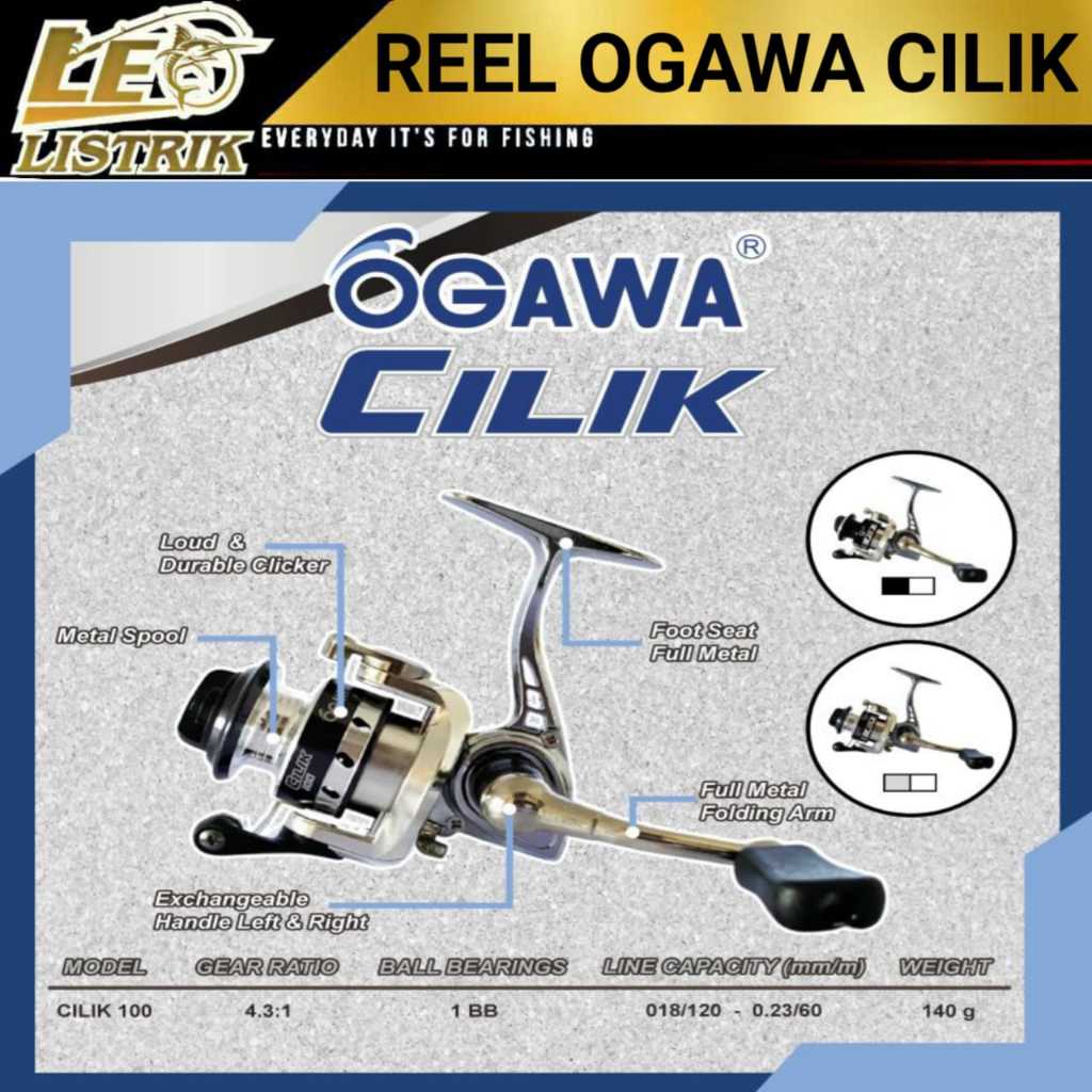 REEL  OGAWA  CILIK  100 REEL PANCING  MINI
