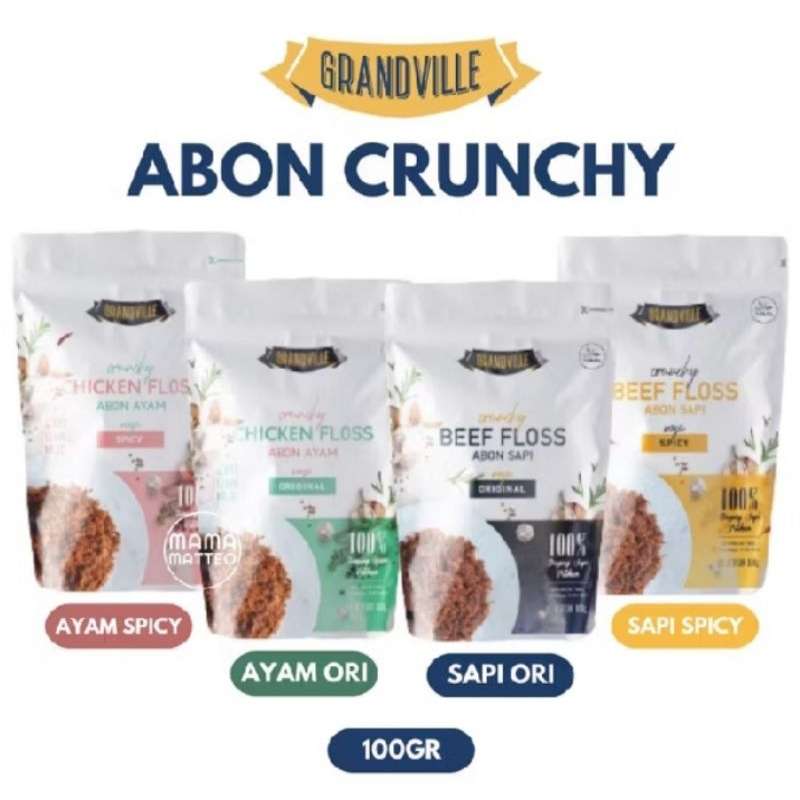 

GRANDVILLE Abon Crunchy Sapi Ayam Anak / Grand Ville Beef Chicken Floss Original Spicy