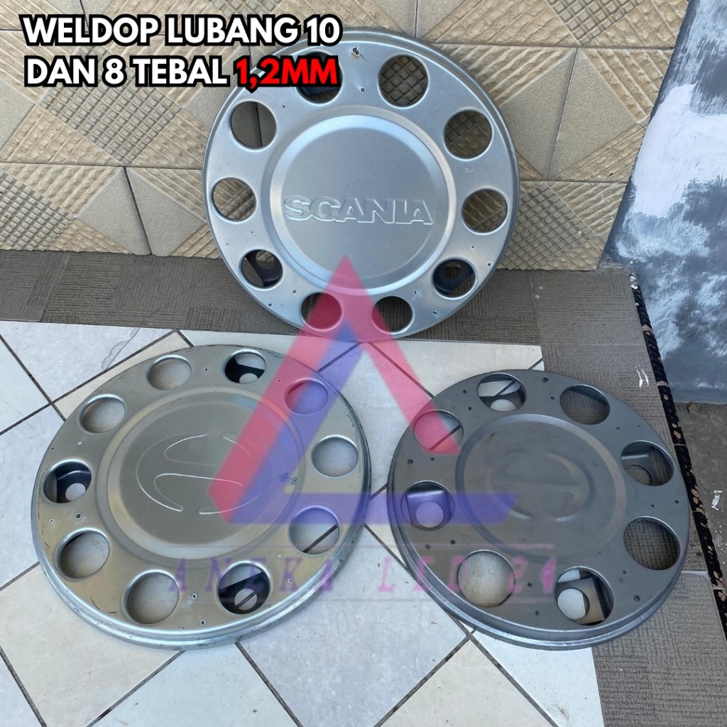 PROMO Weldop Ring 20 Depan Baut Roda 8&10 Model Scania Hino [BIG BUS/TRUCK]
