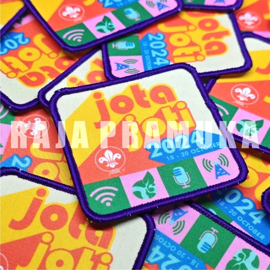 Tiska Jota Joti 2024 Jotajoti Pramuka Bordir dan Dtf Printing SUBLIME lis bordir