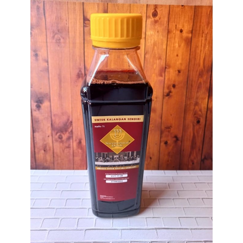 anggur perjamuan kudus rosgung botol 1 liter