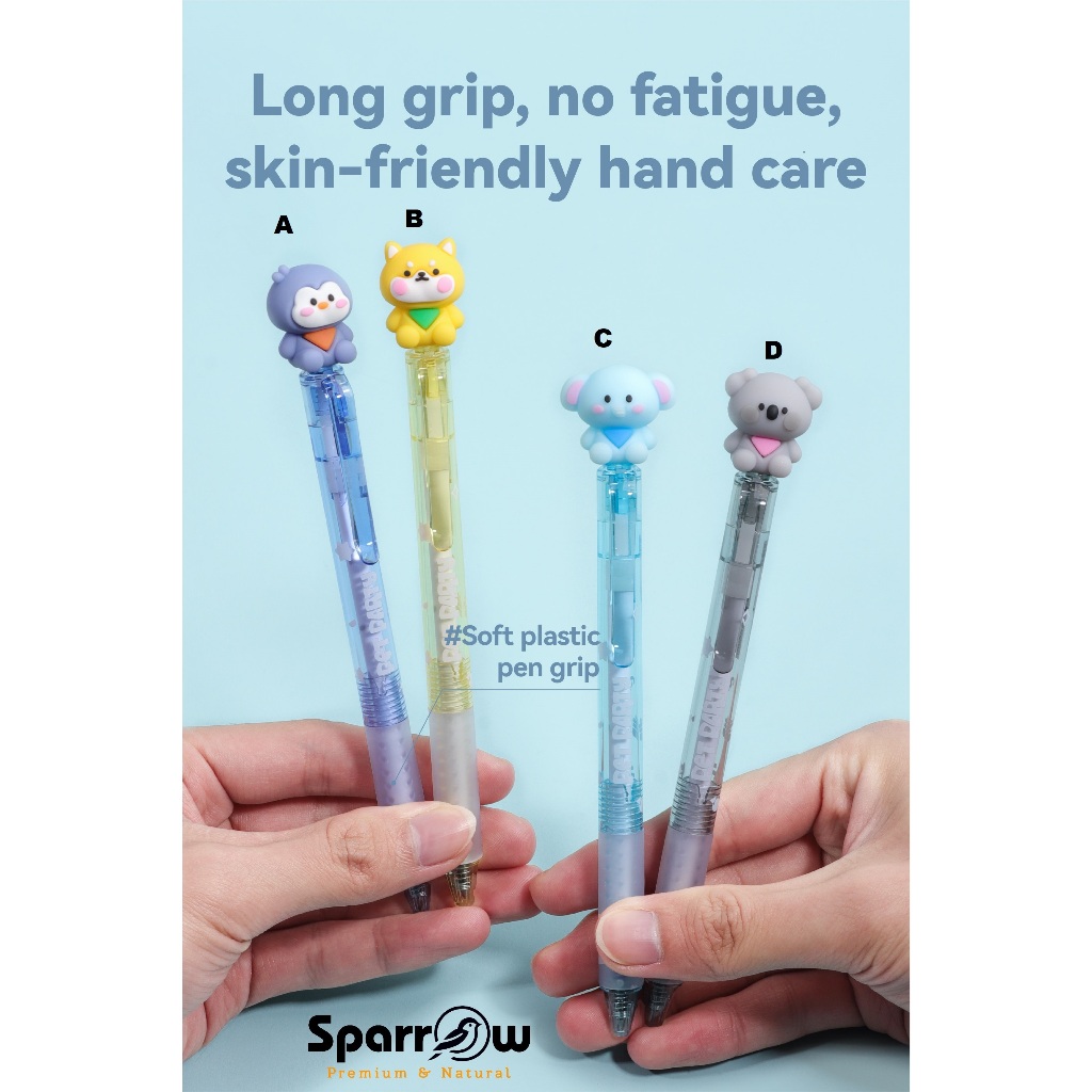 

SPARROW KUKI Pen Silikon / Silicone Pen / Pen Karakter Lucu Cantik PET PARTY (6869)
