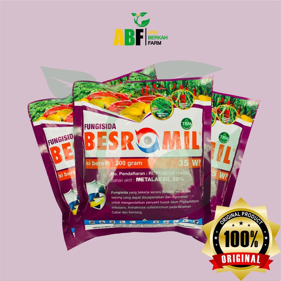 Pestisida Fungisida Sistemik BESROMIL 35WP 200 Gram