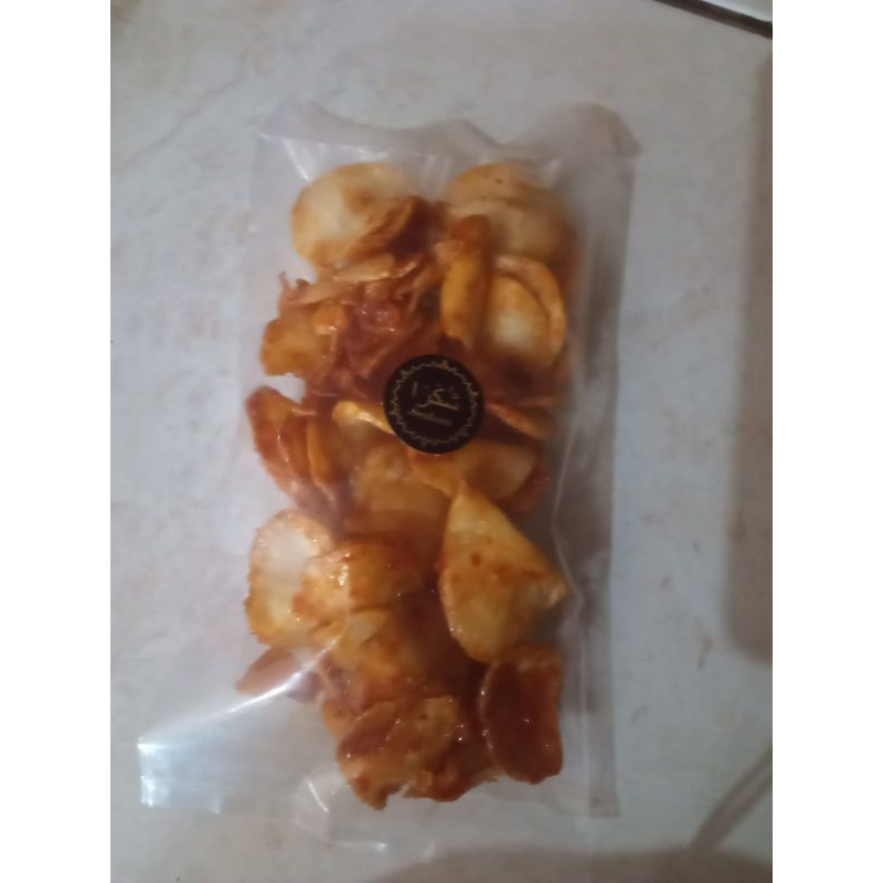 

keripik singkong pedas/keripik ubi syukron 100gram