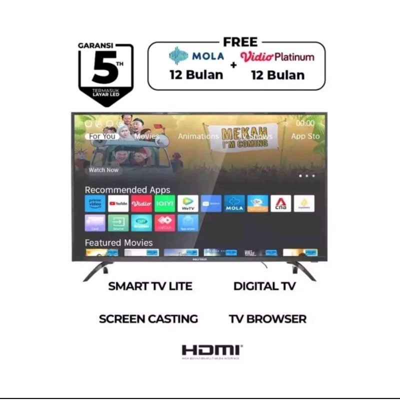 TV Polytron Smart TV 43"