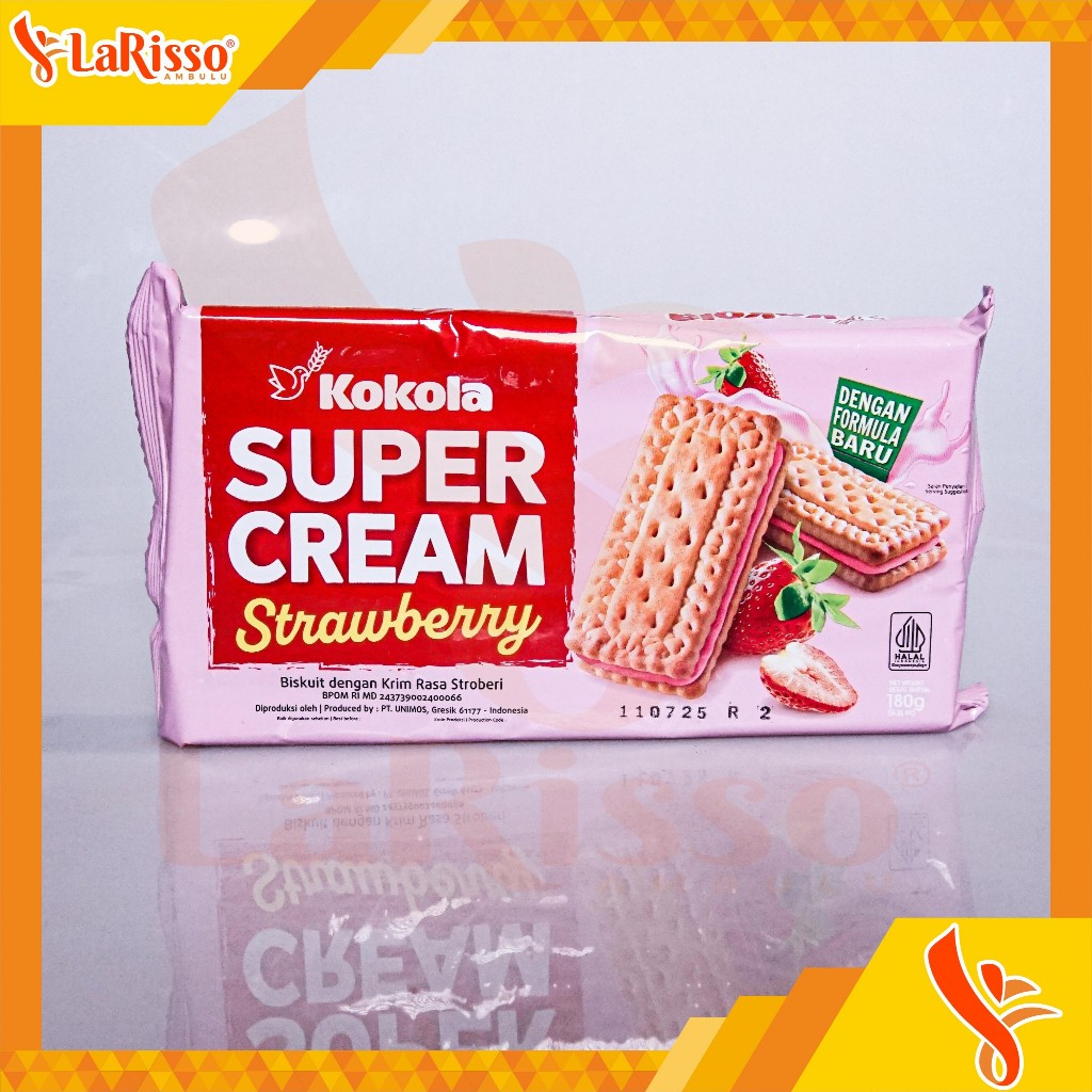 

KOKOLA SUPER CREAM BISKUIT STRAWBERRY 180GR