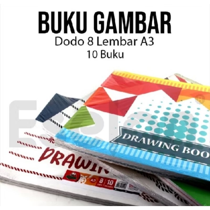 

buku gambar 1 pak / buku gambar dodo / buku gambar dodo a3 / buku gambar a3 / buku gambar besar