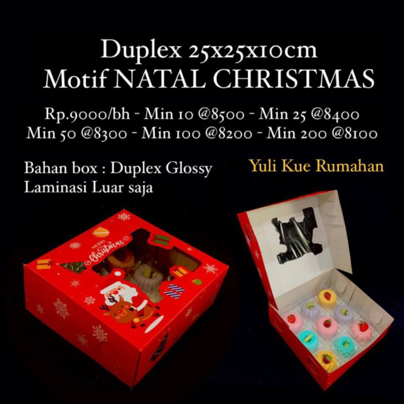 

Box Duplex 25x25x10cm Motif NATAL CHRISTMAS