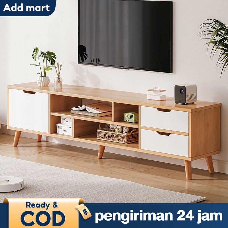 Meja TV Minimalis Modern 120-160cm Meja TV Kayu Bufet TV Minimalis Kayu Modern Murah