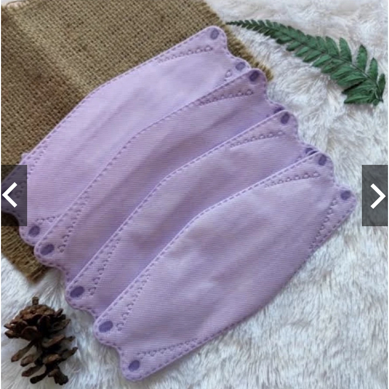 MASKER KF94 4PLY LILAC UNGU MUDA/ MASKER DUCKBILL FACEMASK 3 PLY ISI 50 PCS PER BOX KF 94 ISI 10 PCS