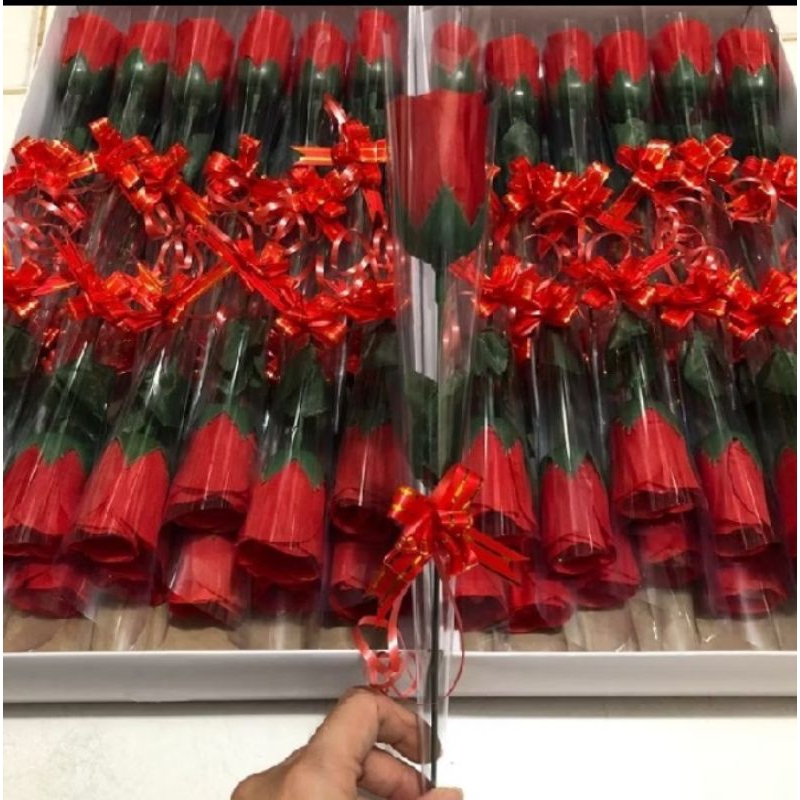 Nukitu Boutique - Bunga Mawar 1 tangkai | Bunga Mawar Valentine | Bunga Mawar merah