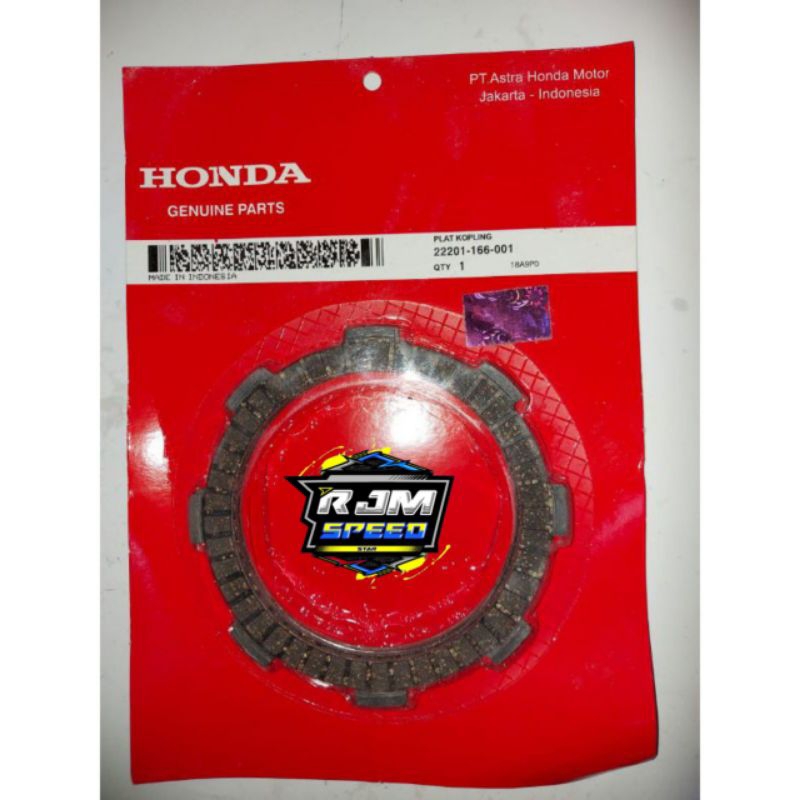 Plat kampas kopling Honda Grand, supra x, supra fit,Revo lama ori 166