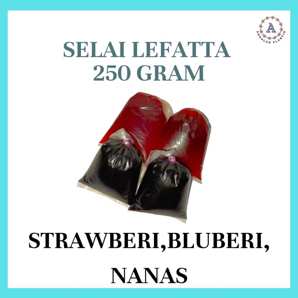 

Selai Lefatta 250gr | Strawberry, Blueberry , Nanas