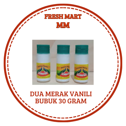 

DUA MERAK VANILA BUBUK 30 GRAM PASAR ONLINE MAKASSAR BAHAN KUE MAKASSAR