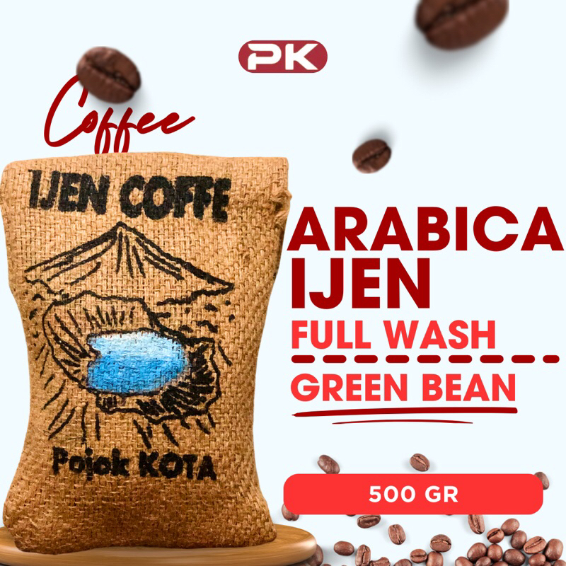 

Kopi Arabica IJEN COFFE Full Wash 500gr biji / roasting / bubuk / Biji kopi Arabica / Kopi Ijen / Arabica Full Wash