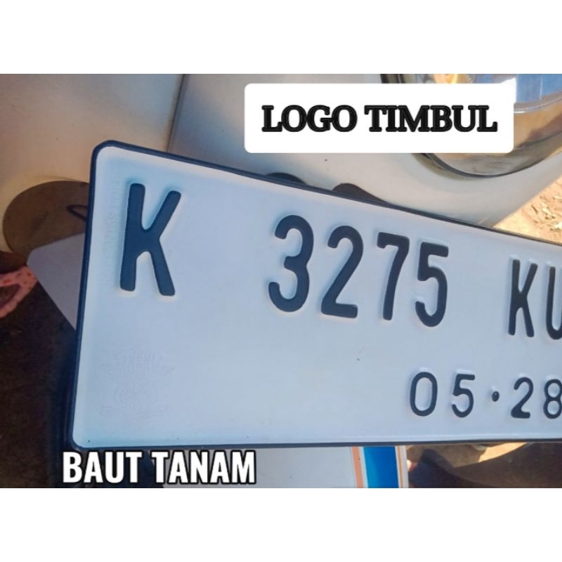 ( Ready ) Plat Nomor Motor Baut Tanam Bahan ORI