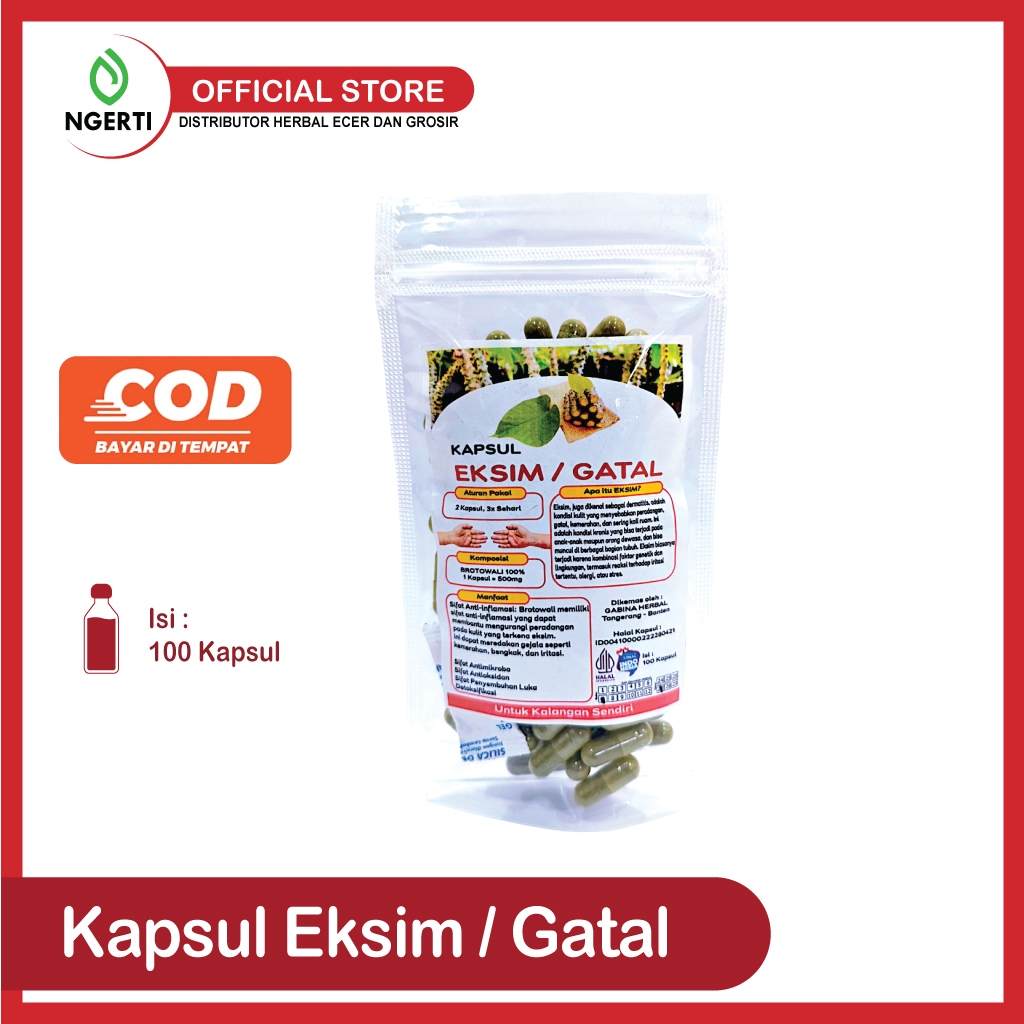 

Gabina kapsul Eksim / Gatal Isi 100