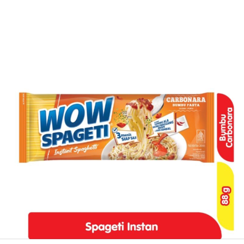 

Wow spageti instan carbonara / Bolognese 84 gr
