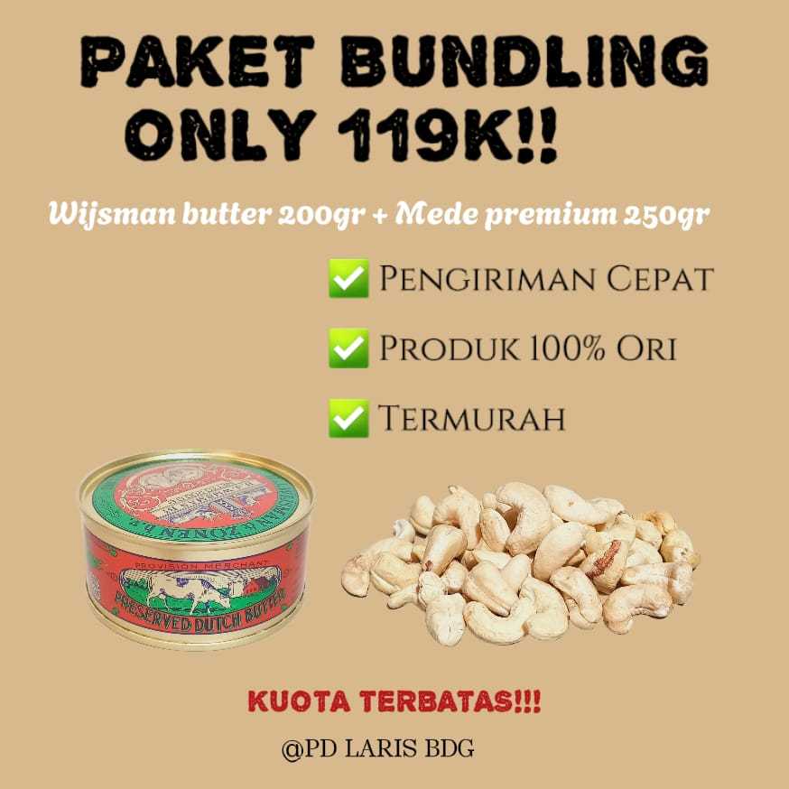 

[PAKET HEMAT] Wijsman Butter 200gr + Mede Utuh Premium 250gr / 100% ORI