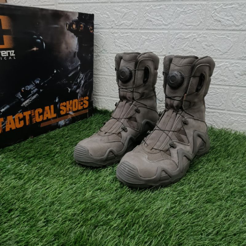 Sepatu PDL Hijau Brimob Putar Jatah Cartenz / Sepatu PDL Hijau Tactical Cartenz / Sepatu PDL Hijau B