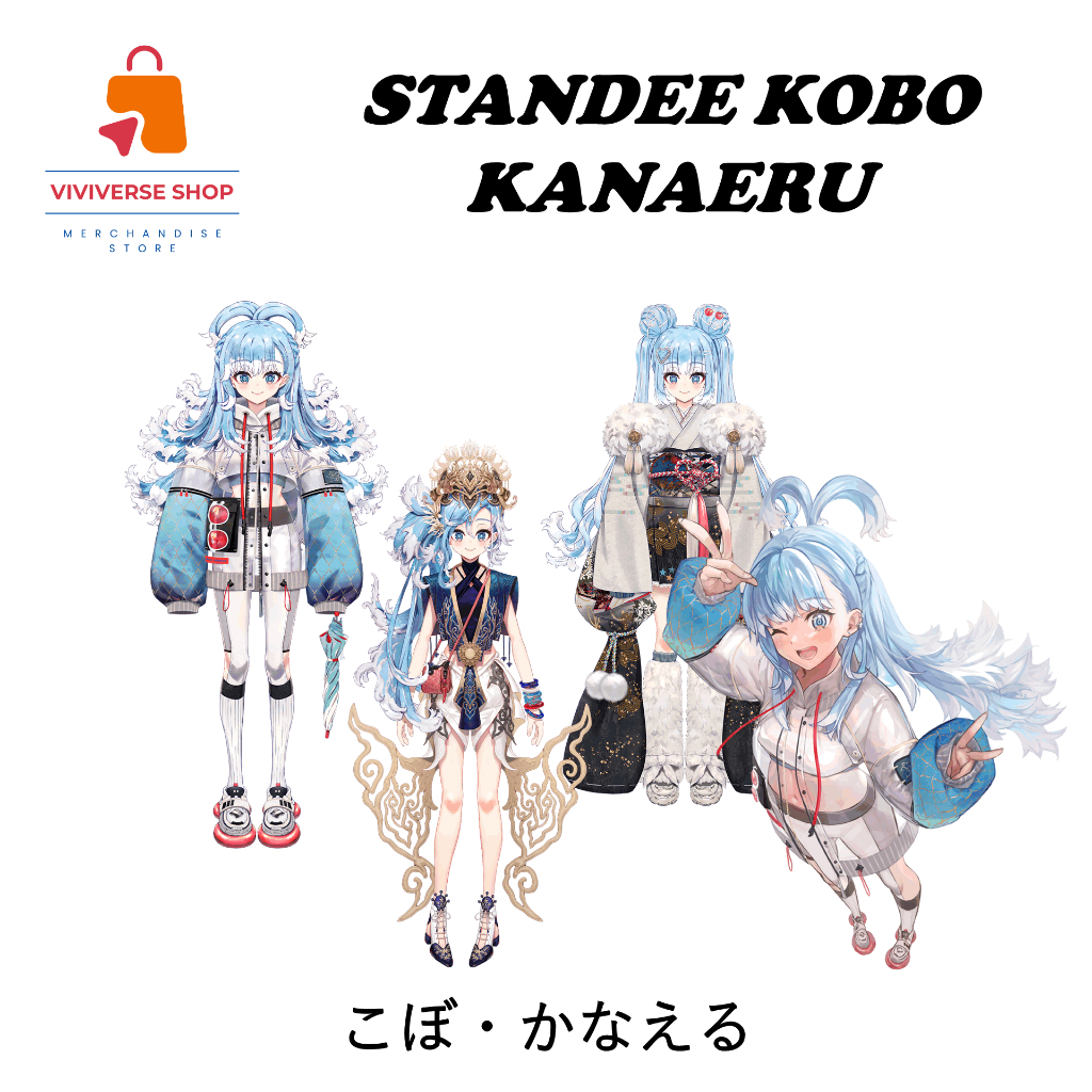 Standee Figure Akrilik Kobo Kanaeru Hololive Indonesia Standing Action figure Acrylic Anime Vtuber