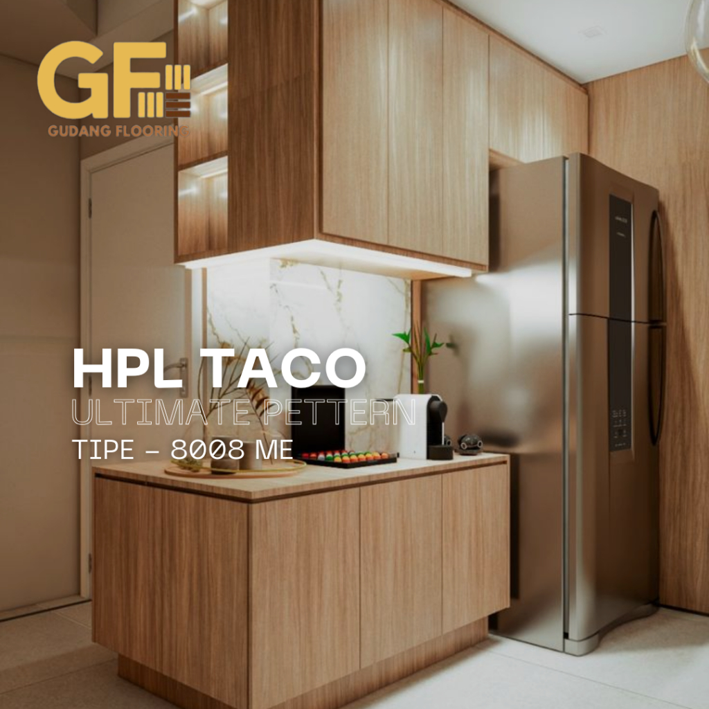 HPL Taco Ultimate Pettern Tipe - 8008 ME / Pelapis meja Furniture HPL kayu Triplek Berkualitas