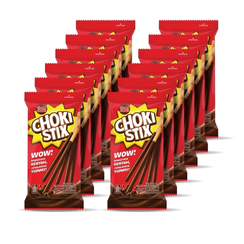 

CHOKI STICK RASA COKELAT 1 PACK ISI 12 PCS