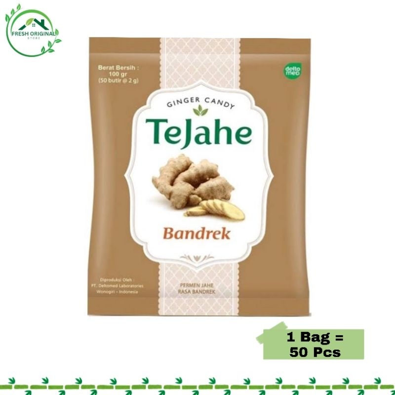 

Permen TeJahe Rasa BANDREK 1 Bag isi 50pcs|Original TeJahe